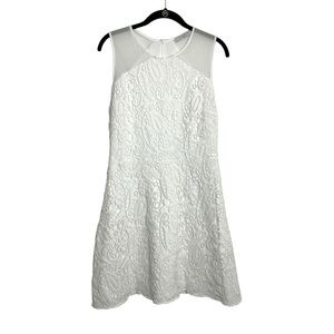 Sandro "Regina" Lace Overlay high neck short dress Like new condition SZS